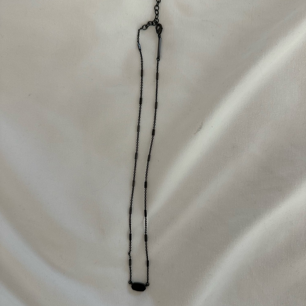 Kendra Scott Black Pendant Necklace